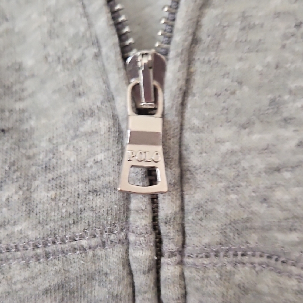 Polo by Ralph Lauren Heather Gray Zip-Up Hoodie - Picture 4 of 9